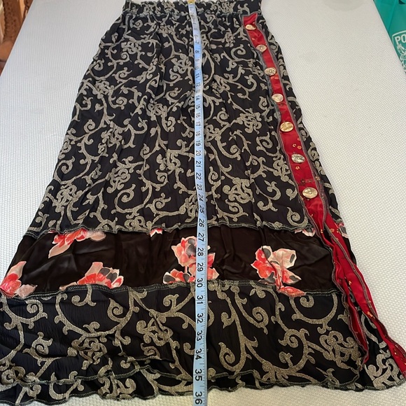 Vintage Nothing Matches Mixed Pattern Art To Wear Midi Skirt Size S/M - Picture 5 of 7